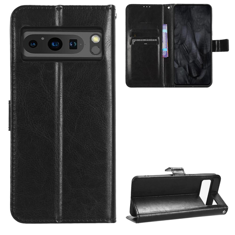For Google Pixel 8 Pro Wallet Case with Kickstand & Card Slots – Shockproof, Dustproof, Business Heavy Duty Flip Leather Cover