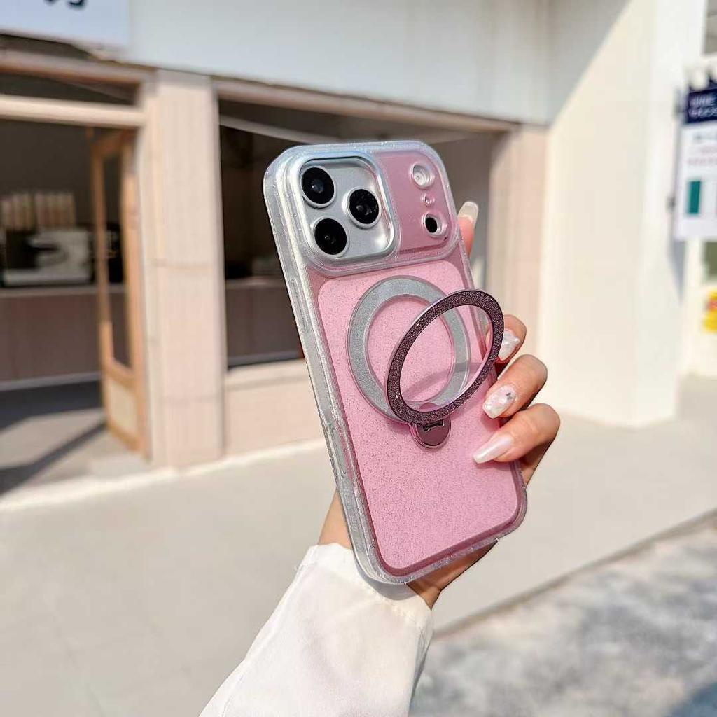 17 Applicable iPhone16promax Glitter Holder 16 Apple 17pro Mobile Phone Case 17promax Protective Case