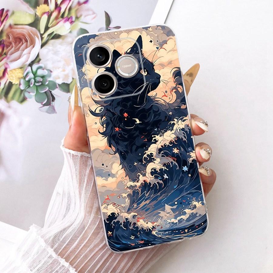 For Honor 600 Lite Phone Case LNA-NX1 Back Cover Cute Cat Cartoons Printing Soft Silicone Shell Honor 500 Smart 600lite Funda