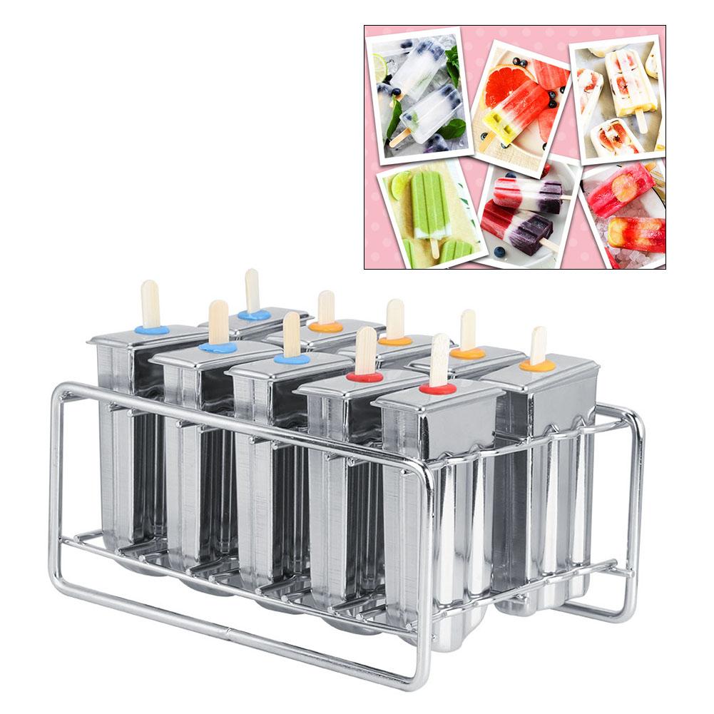 Stainless Steel Ice Cream Molds Maker DIY Mold Tool Household Kitchen Supplies