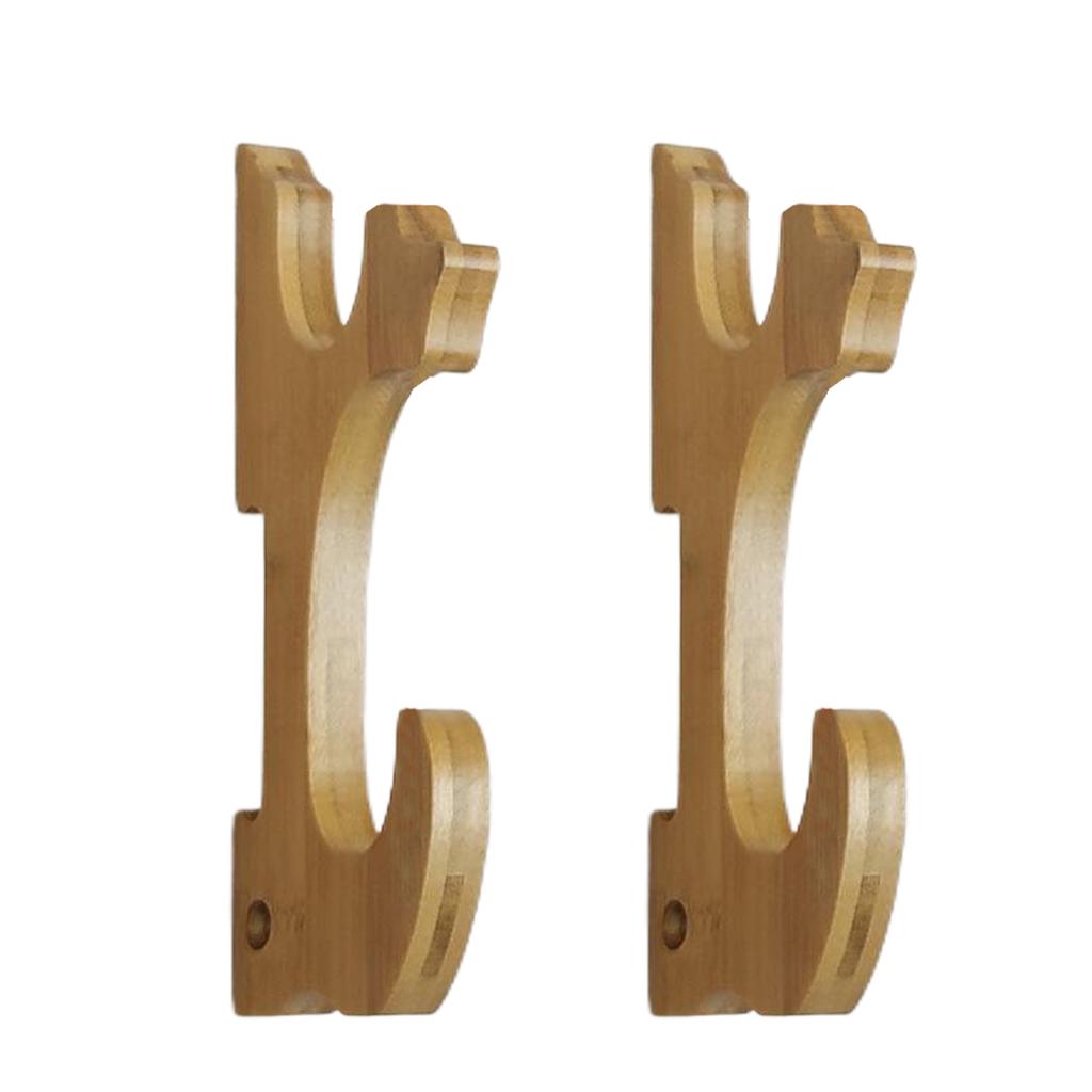 Nový Nástěnný Stojan na Meč, Háček na Meč, Bambusový, Dekorativní, Víceúčelový Držák na Meč Nástěnný Stojan na Meč