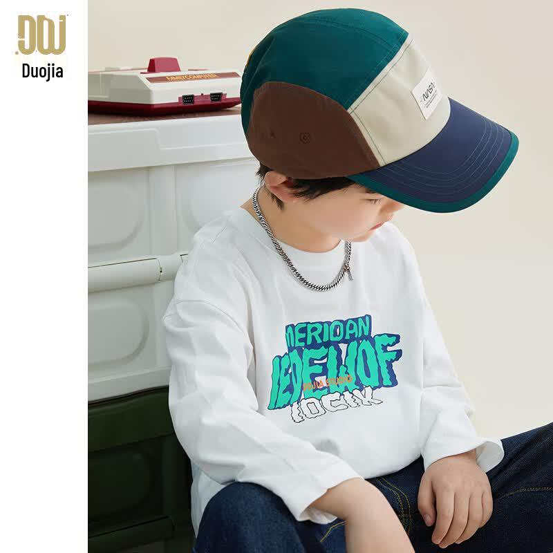 Boy s Pure Cotton Letter Print Long-Sleeve T-Shirt 110