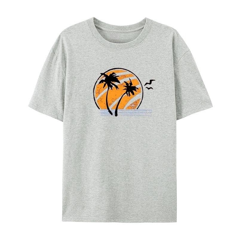 

2025 Summer Fashion Cotton Round Neck T-shirt Fashion Cotton Short Sleeves for Men and Women Loose and Versatile 4XL