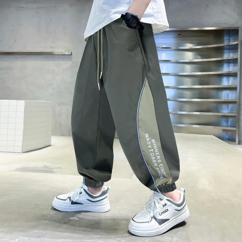 Boys  Quick-Dry Breathable Summer Sports Pants - Anti-Mosquito, Thin Style, Long Pants for Older Children