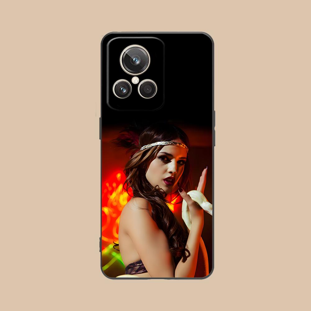 

Fashion Eiza Gonzalez Matte TPU Mobile Phone Case for Realme 15 14 13 12 11 10 9 Pro Plus T i Lite 5G Colorful Printing Cover realme 9i 5G