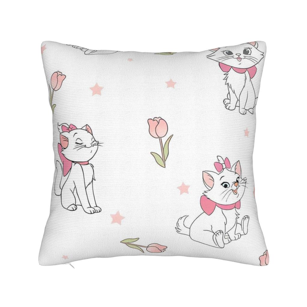 Marie Cat Aristocats Square Pillowcases Polyester Couch Cushion Case Creative Decorative Pillow Cover 45*45
