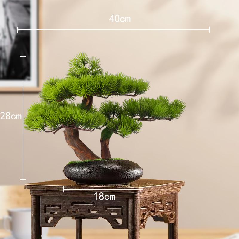 Simulation fake tree bonsai home living room Chinese sand table hotel porch landscaping decoration green plant ornaments