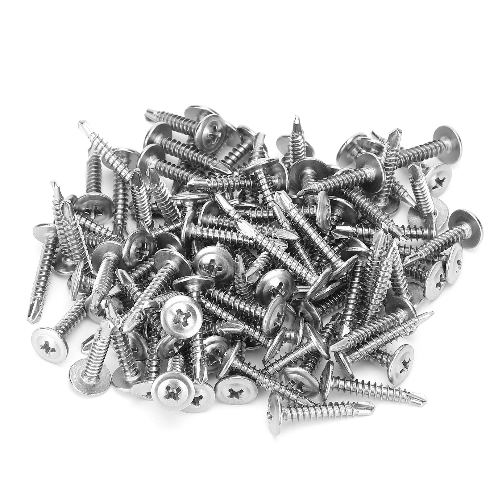 

500 шт. саморезов из нержавеющей стали 410 M4.2x25 мм, винт с крестообразным шлицем, глубокая резьба