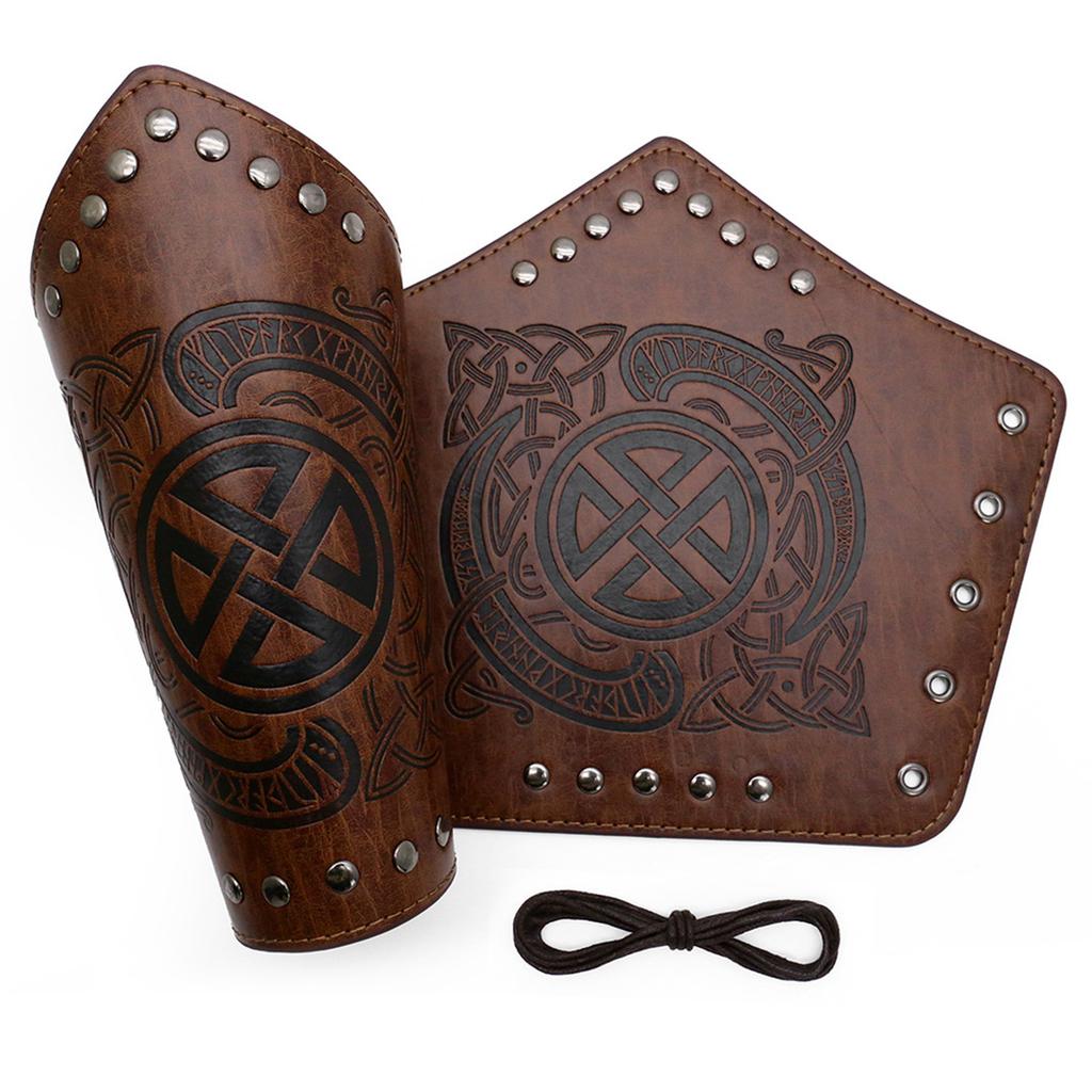 Renaissances Costume Vikinges Costume Accessories Set Medieval Pirate Leather Belt Bracers Cosplay Halloween Costumes