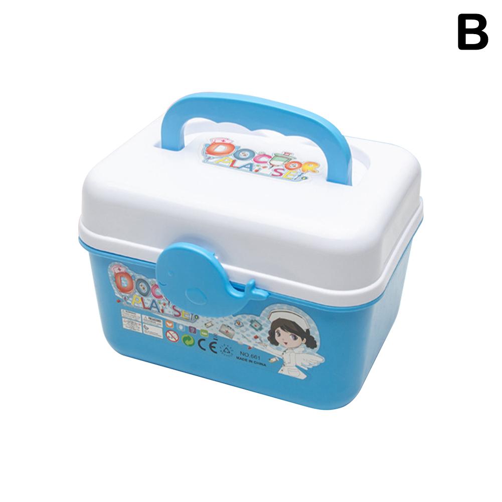 

Медицинская игрушка для детей, набор для ролевых игр «Доктор», 44 шт., игрушки, игра-симулятор стоматолога для детей E Q8Z4 blue-onesize