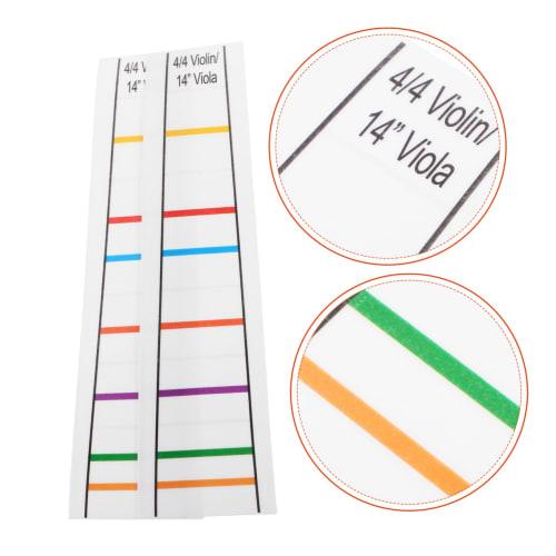 ERINGOGO 2 Pieces Violin Handle Stickers, Pitch Stickers, Transparent Guide, Positioning, Violin Note Stickers, Violin Fretboard Stickers, Scale Learn
