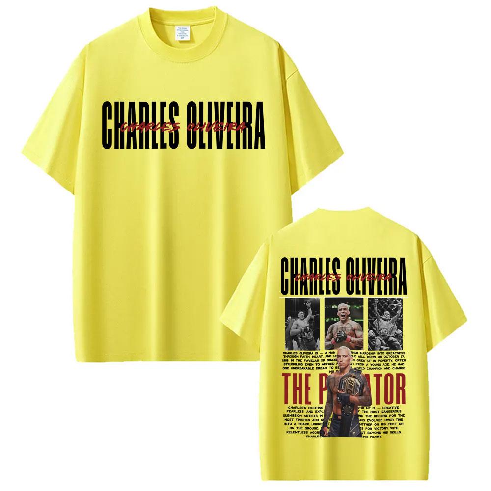 Limitiertes Do Bronx Charles Oliveira Retro Grafik T-Shirt Unisex Kleidung 100% Baumwolle Übergroße T-Shirts Modetrend Cooles T-Shirt