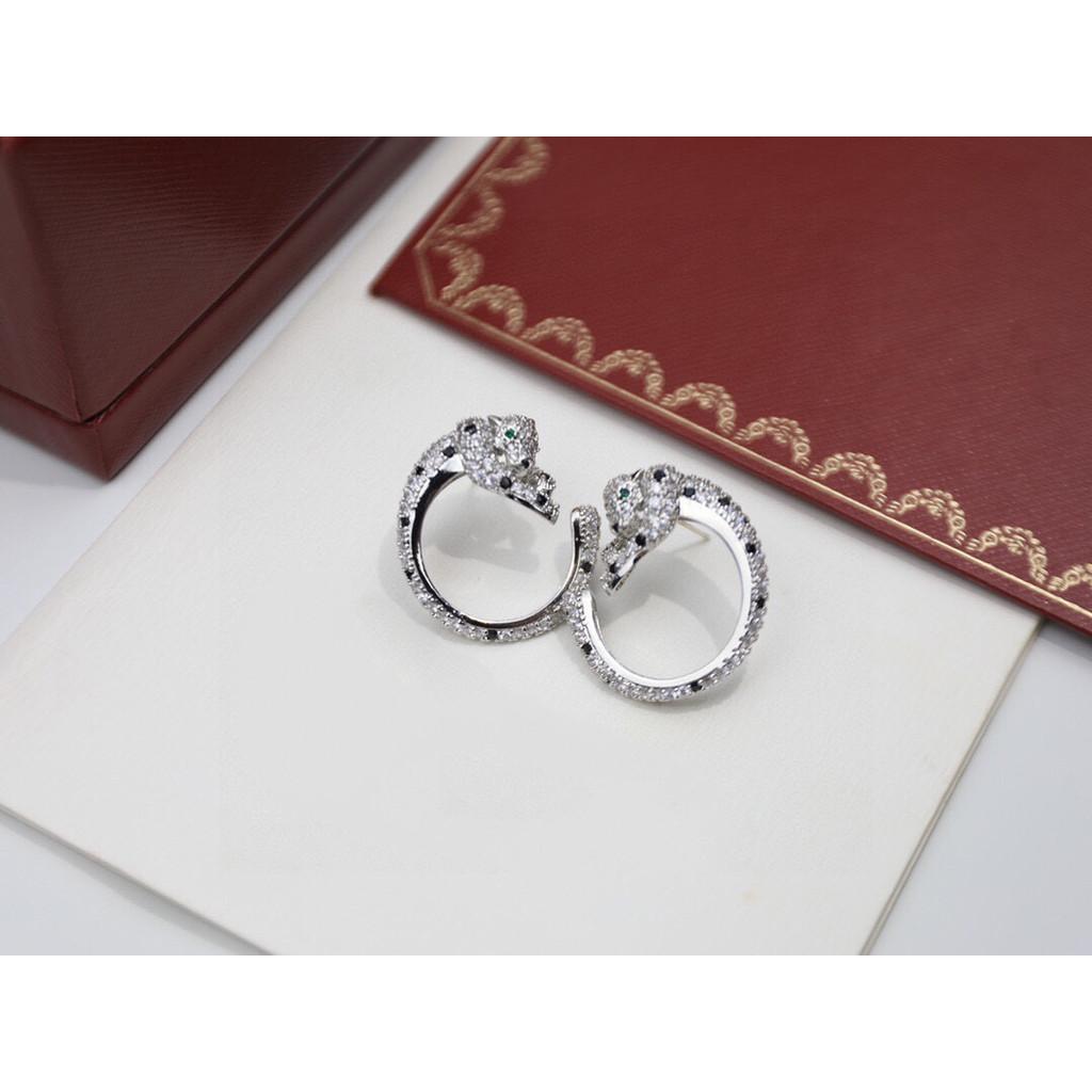 Leoparden-Ohrringe mit Diamanten, rund, heißer Verkauf, höchste Version auf dem Markt, Originalmaterial aus asiatischem Gold, hypoallergenes Material für den täglichen Gebrauch