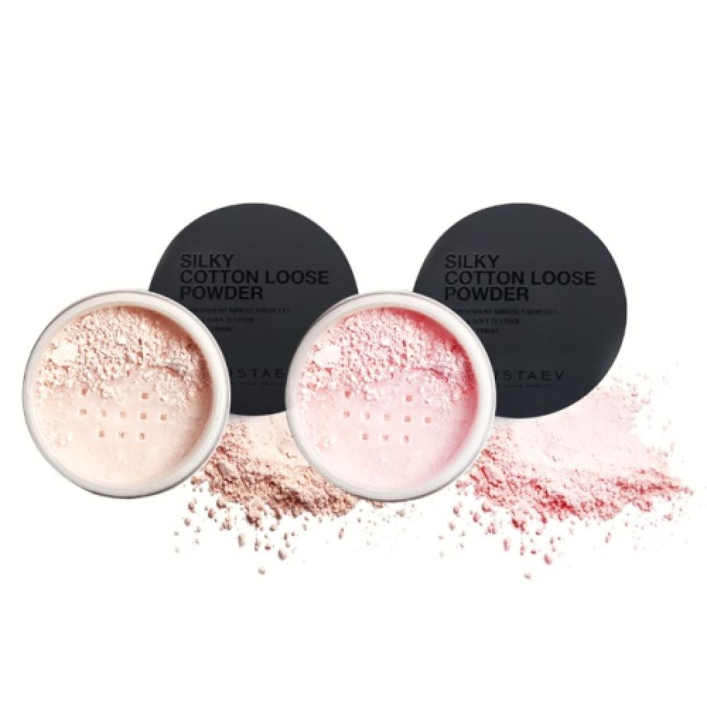 Мустаев Шелковистая Хлопковая Рассыпчатая Пудра 02 BABY PINK