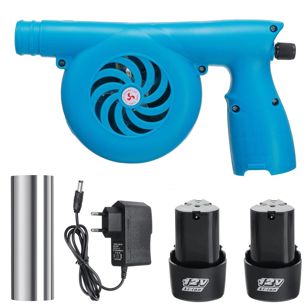 Elektryczna dmuchawa powietrza grill na świeżym powietrzu wentylator bezprzewodowy przenośny grill ogień miech narzędzia piknik Camping z baterią litową