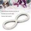 30Pcs Stainless Steel Hollow Pendant Bezel 8Shape Metal Resin Frame Jewelry Making Open Bezel