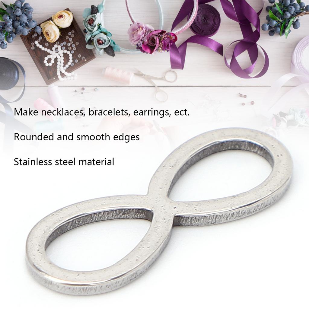 30Pcs Stainless Steel Hollow Pendant Bezel 8Shape Metal Resin Frame Jewelry Making Open Bezel