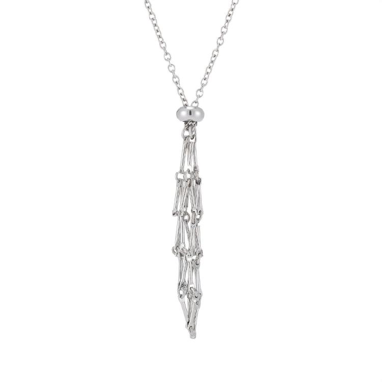 Adjustable Chain Mesh Pendant Necklace Empty Cage Crystal Stone Holder Necklace