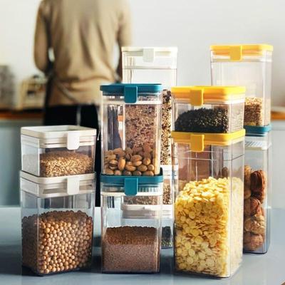 Contenitore ermetico per alimenti da cucina domestica a prova di umidità, per conservazione sigillata, barattolo per conservazione snack e caramelle, miscelatore per cereali