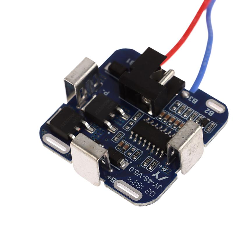 4S Bms 18650 Lityum Pil Depolama Kutusu 16.8V Bms Pcba Elektrikli Alet İçin Tutucu Nikel Kapasite Etiketi Pil Olmadan