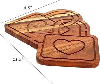 Schlossform Holz Schneidebrett Geschenk für Sie Valentinstag Geschenkbrett Geschenk für Paar Serviertablett