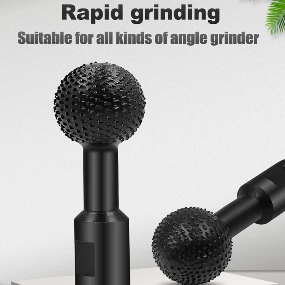 

Chisel Spindles Shaped Carbide Rotary Burr Spherical Ball Gouge Angle Grinder Woodworking Sanding 10mm