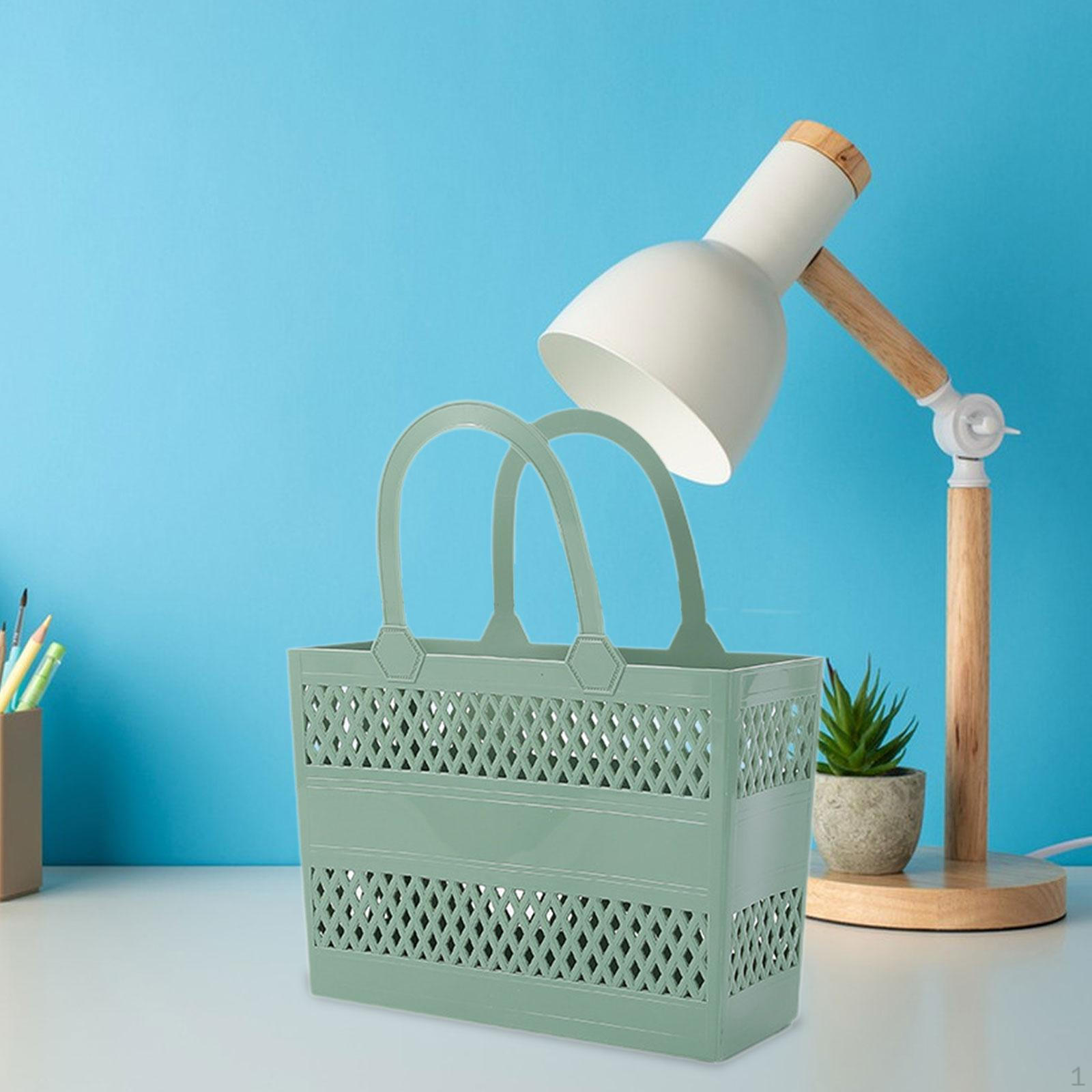 

Зручний кошик для зберігання речей для душу зелений