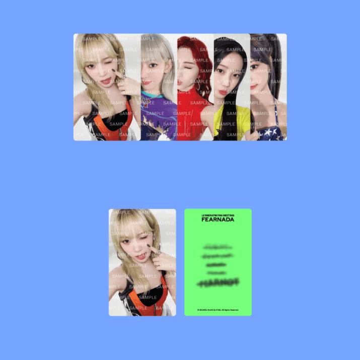 Pre-order LE SSERAFIM FEARNADA 2024 Mini Photo Card Set