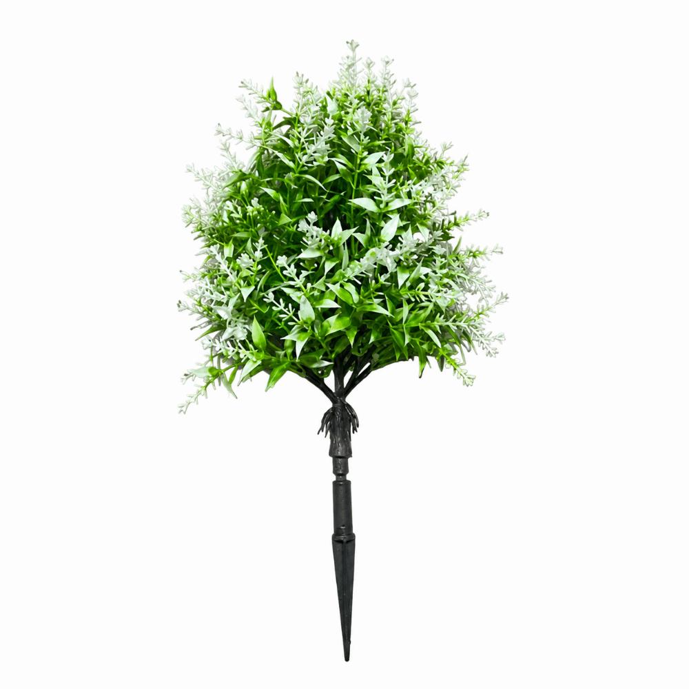 UV Resistant Simulation Lavender Plant with Ground Stake Fake Greenery Plant Garden Patio Yard 4