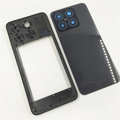 For ZTE Blade A55 Z2450 Back Battery Cover+Middle Frame Door Housing Rear Glass Parts Replacement
