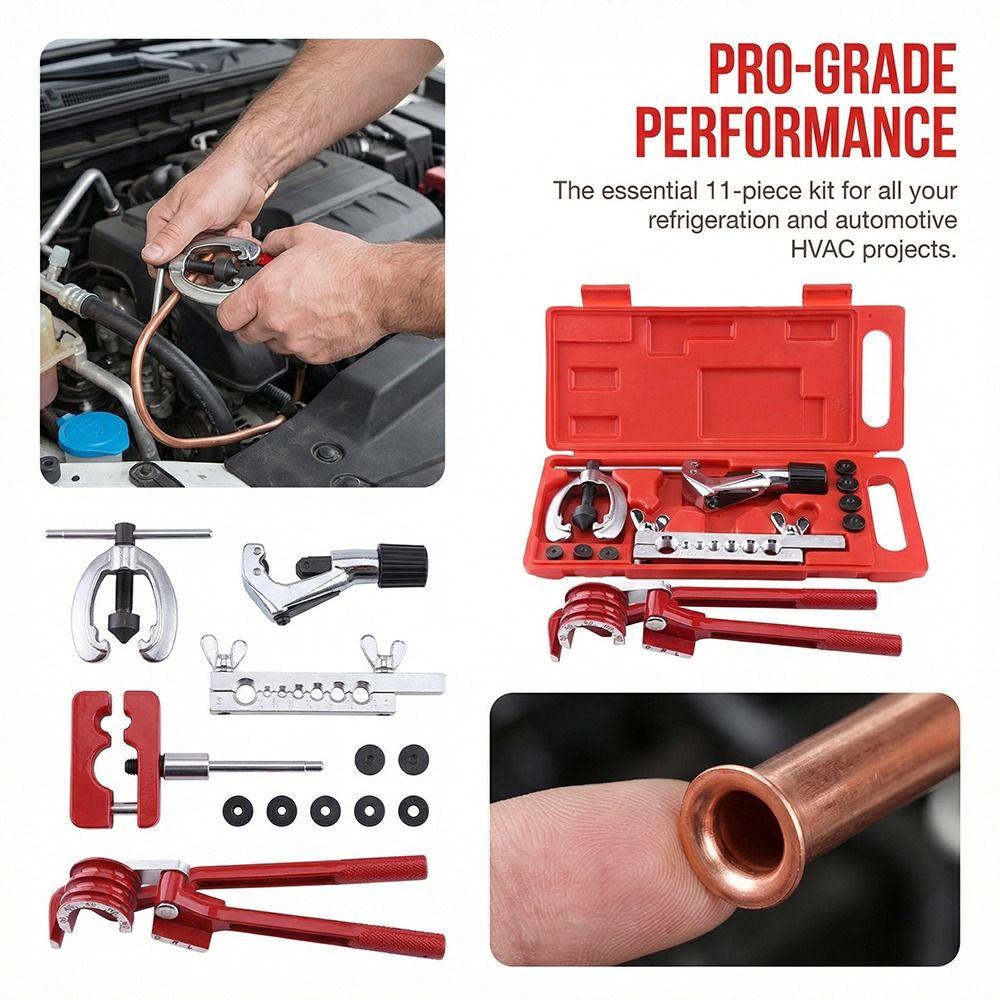 7-Hole Flaring Flare Kit Bending Tool Bending Tool Set Refrigeration Maintenance Kit  Refrigeration