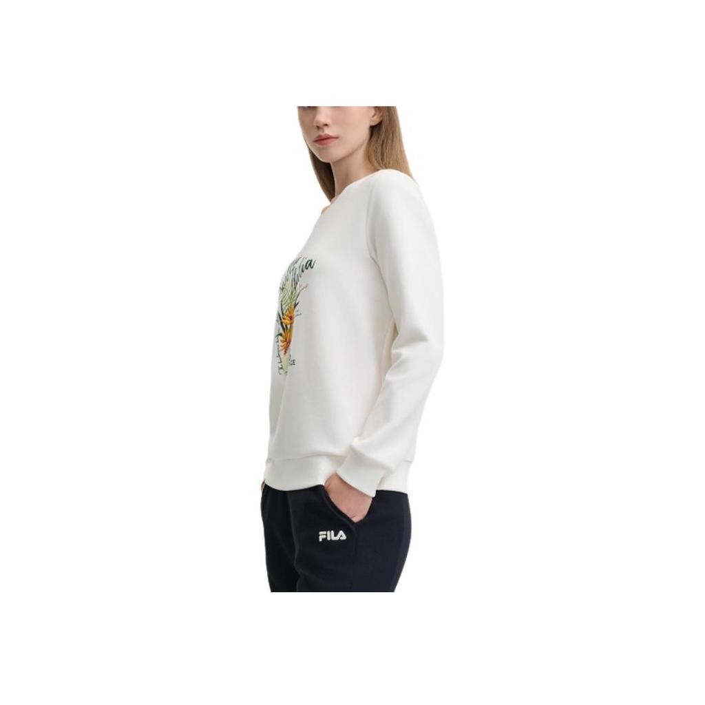 New FILA X LUSUO Sweatshirt Women's Oat Beige F11W448210F-BG