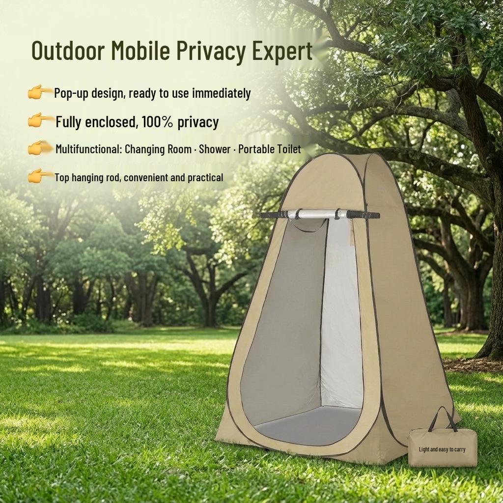 Portable Outdoor Shower & Privacy Shelter for Camping