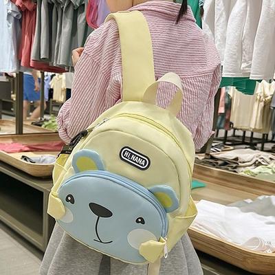 Schoolbag New High-value, Fresh and Sweet, Cute Cartoon Bear Backpack, Light Travel Backpack for Grades 1-1 Students