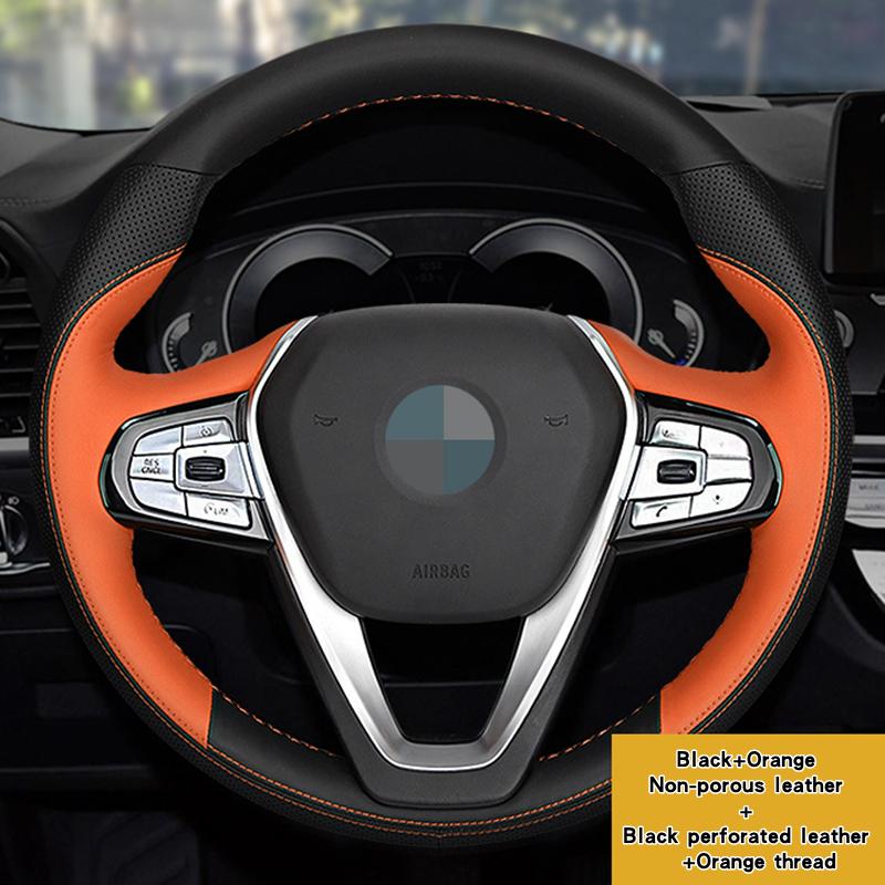 Custom Car Steering Wheel Braid Cover 100% Fit For BMW G20 G21 F40 F44 G22 G23 G26 G30 G31 G32 G11 G12 X3 X4 Car Accessories