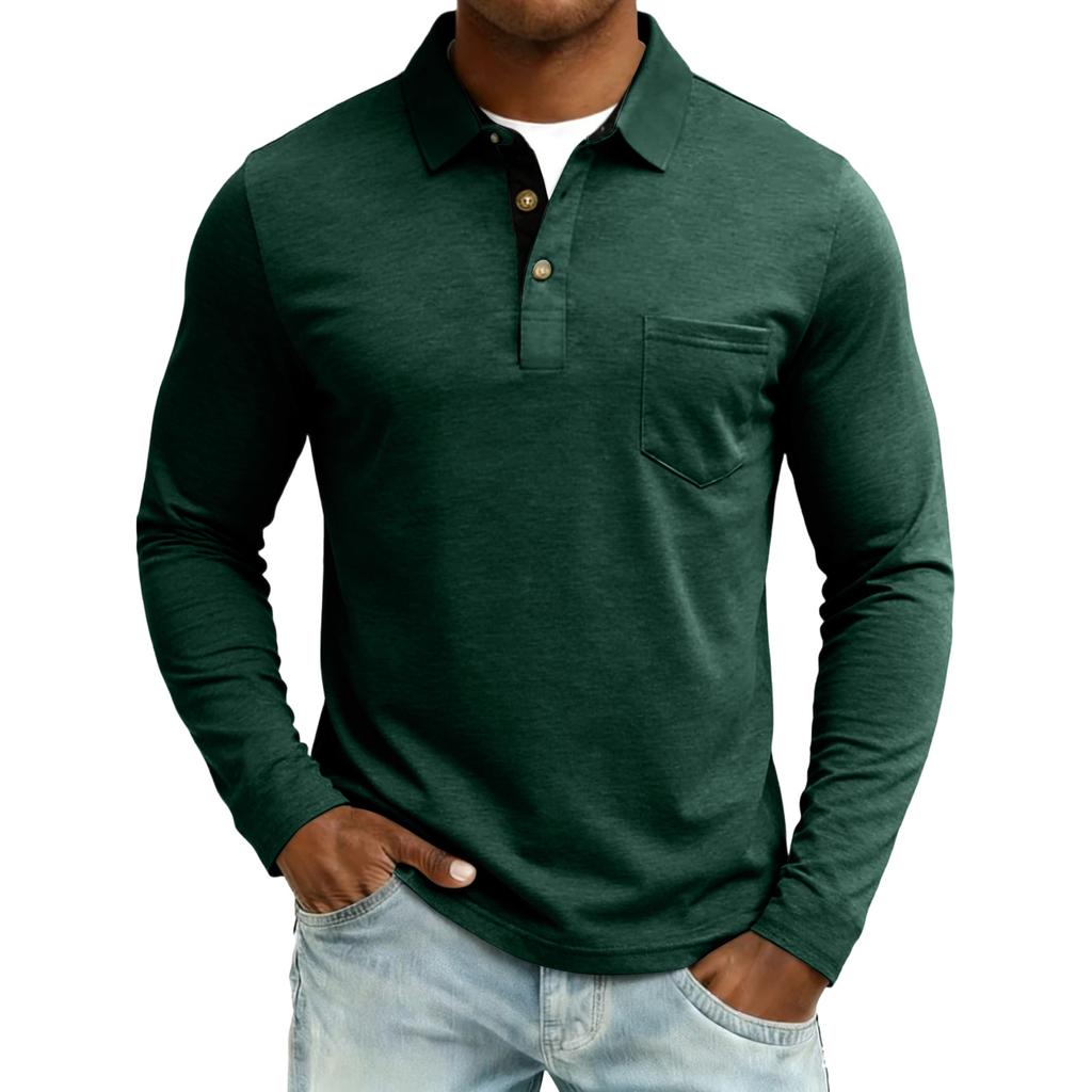 Heren Colorblock Longmouw Tops Heren Casual Mode Longmouw Tops