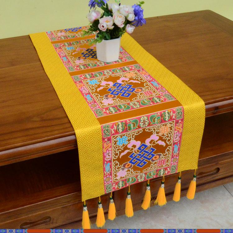 Tibetan-style Table MATS Zen-inspired Dining Tables Coffee Tables TV Cabinets Long Table Flags/classical Home Fabric Decorations