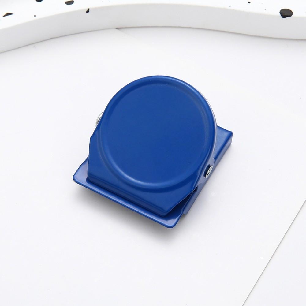 2 in 1 Fridge Magnet Round Metal Organizer Clip New Round Magnetic Clip Office синий