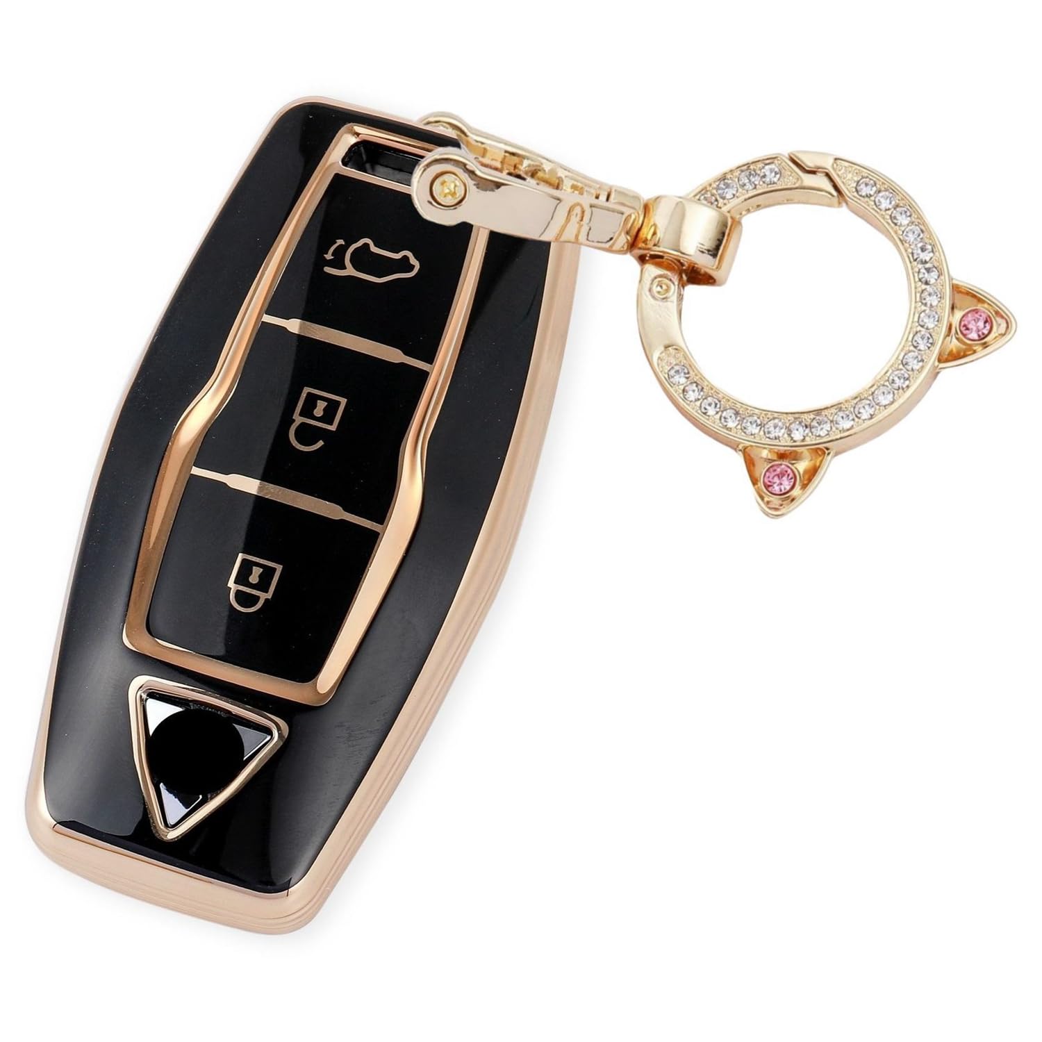 [ZANEKO] New Outlander Key Case Compatible with Mitsubishi New Outlander ZA-MEK-xinSL-GoldBlack золотой