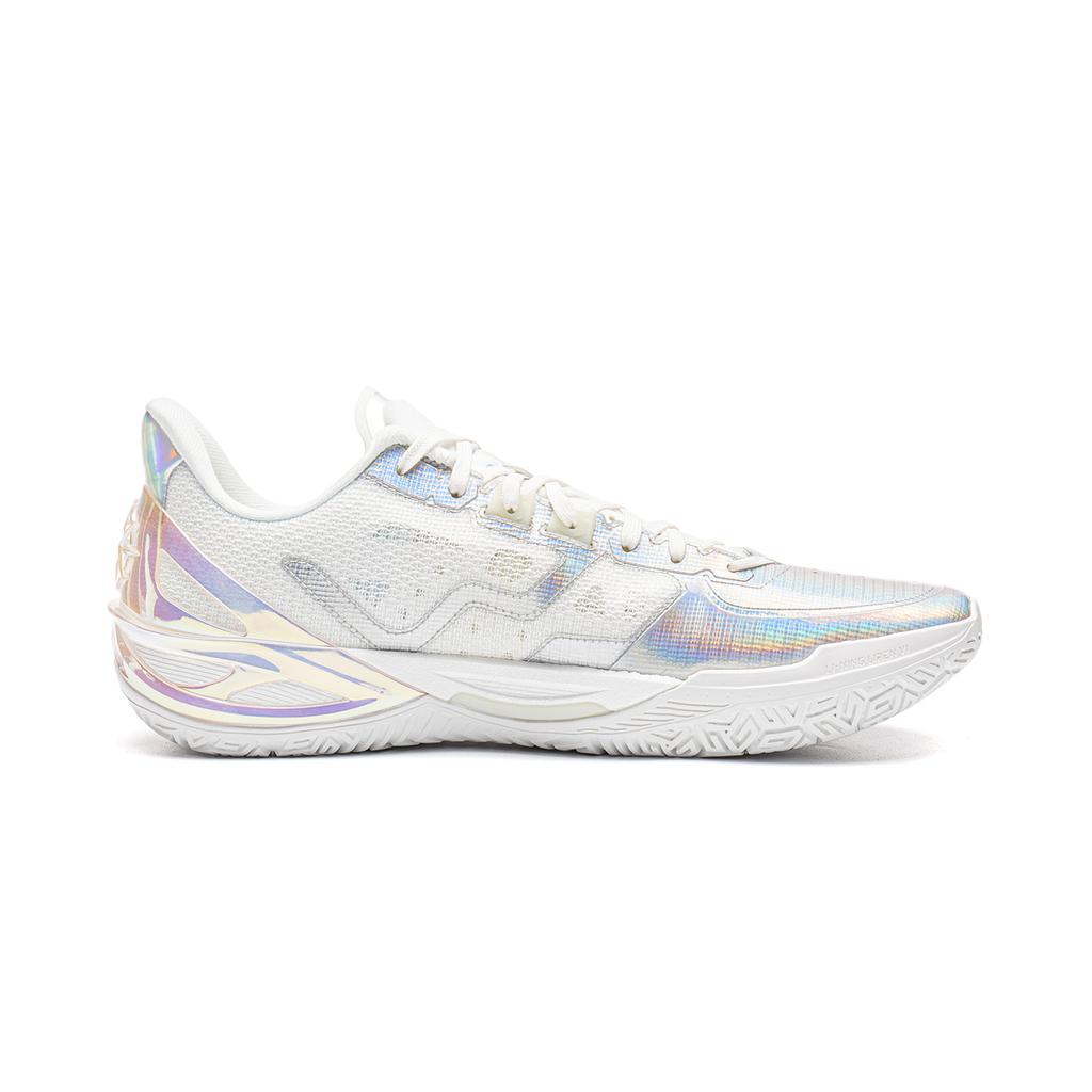 Li Ning Blade 6 V2 Abrasion Resistant Cushioning Low Top Basketball Shoes Unisex White ABAW059-2