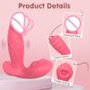 2 In 1 Penetration Vagina Vibrator Masturbation Tools for Women Tongue Licking Clitoris Stimulator Dildo Vibrator Adult Toys