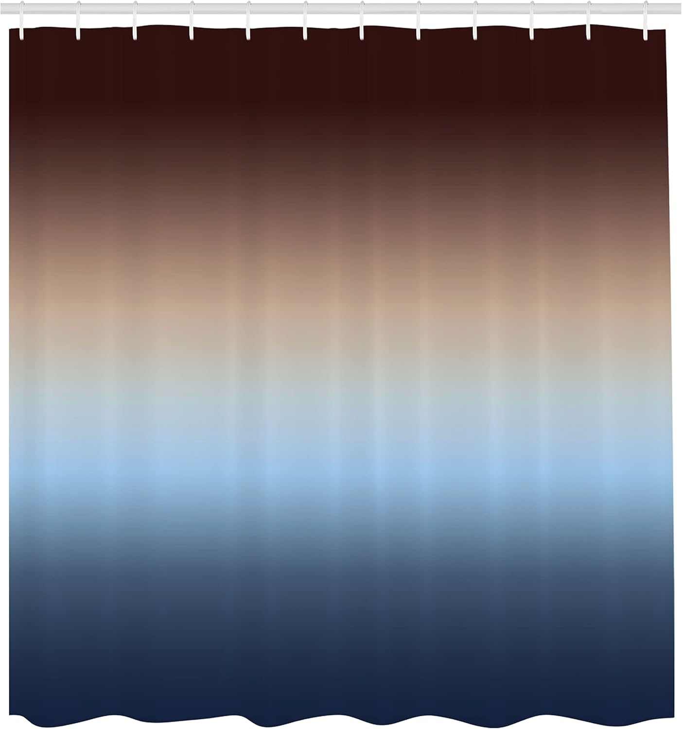 

Ombre Shower Curtain, Arrangement With Gradual Color Change Modern Ornamentation Abstract Illustration, Cloth Fabric B W60H190(CM)-1 Pcs