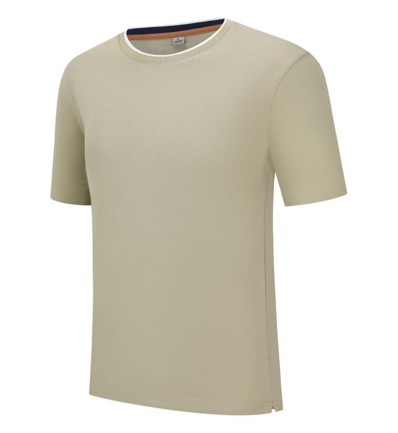 Minimalist Summer Crew Neck Tops Unisex T-shirt  Solid Color Unisex Lightweight T-shirt for Women and Men YG-247