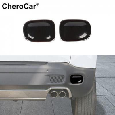 Rear Fog Light Decor Cover Trim Kit For Jeep Renegade 2015-2018 Smoked Black