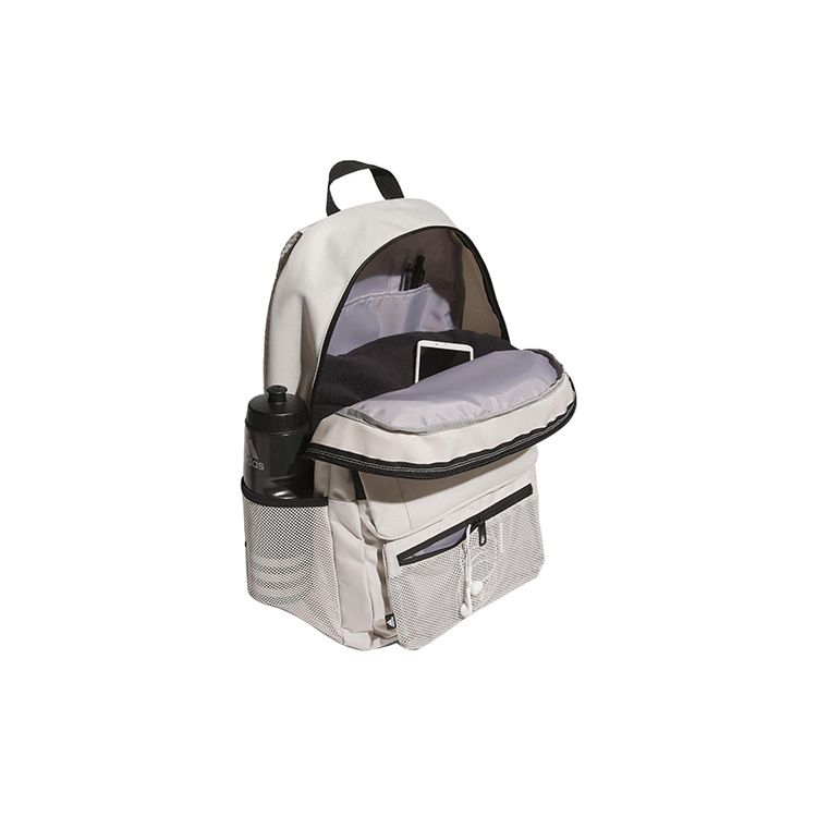 Adidas Logo Zipper Two-In-One Backpack Unisex Backpacks White IT3757
