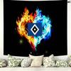 Hsv bilder Wall Tapestry Aesthetic Wall Hanging Printed Fabric Blanket Decorative Tapestries for Bedroom Living Room Home Decor