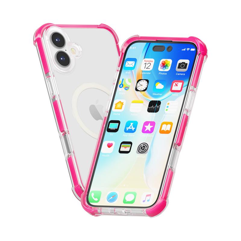 The New iPhone11 Acrylic Magnetic Mobile Phone Case Is Suitable for Apple 11 Transparent MagSafe Airbag Anti-drop Case.