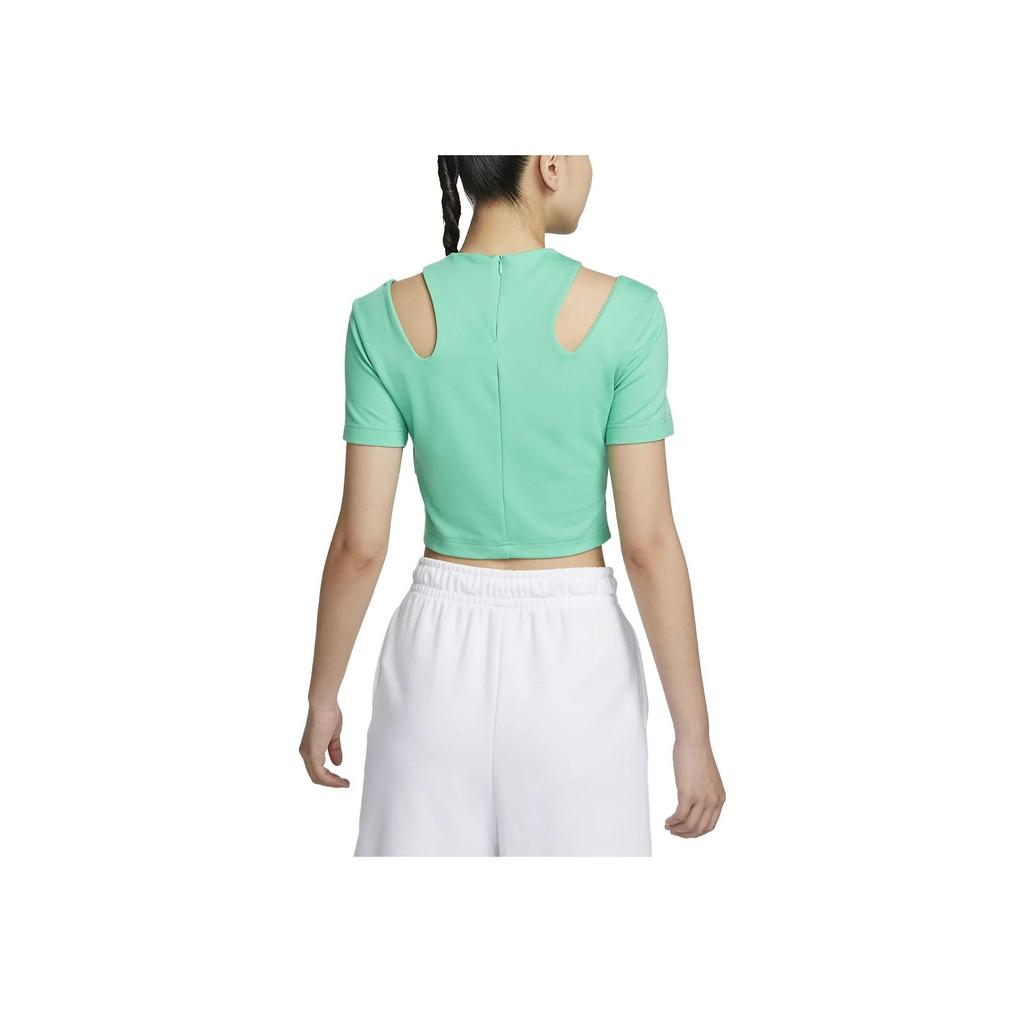 Nike Sportswear Essentials Solid Short Sleeve T-Shirt Women Tops Spring-Green DV7963-363