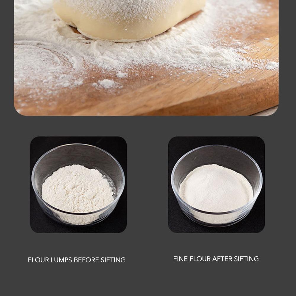 304 Stainless Steel Flour Sieve Strainer Round Mini Flour Sifter Food Strainer  Bakery Catering