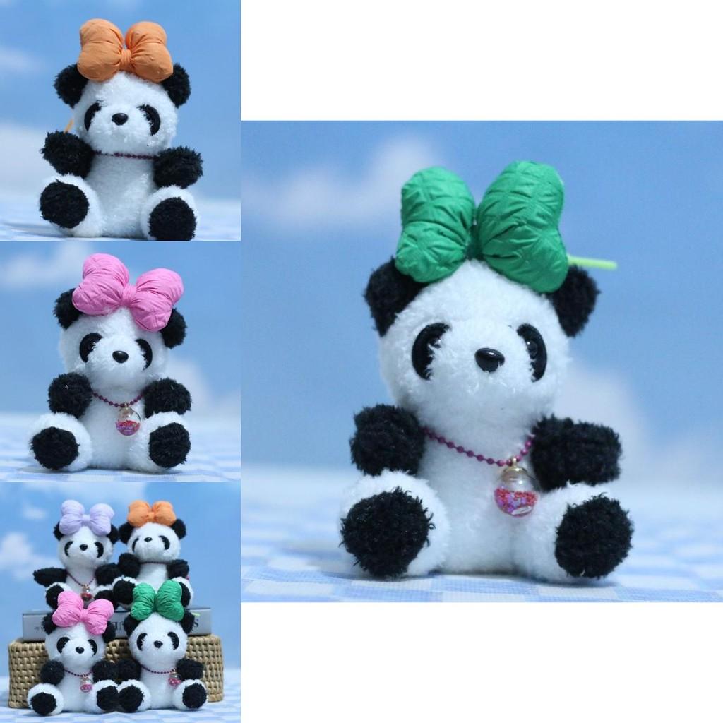 Adorable Cute Plush Panda Keychain Toy Soft Pp Cotton Stuffed Animal Decor